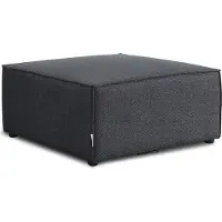 HOME DELUXE - Tabouret VERONA - Anthracite, env. 87 x 46 x 87 cm, hauteur d'assise : 46 cm, profondeur d'assise : 87 cm I Canapé modulaire Canapé d'angle Canapé d'angle Canapé d'angle