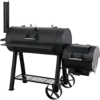 Tepro Barbecue au charbon de bois Smoker Milwaukee, surface de cuisson : env. 97,5 x 44 cm