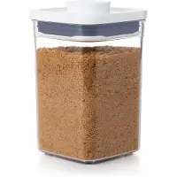 Oxo Boîte de rangement de conservation Pop petite carrée 1 L Blanc