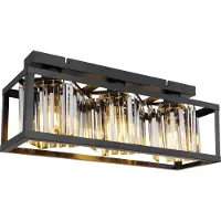 Globo Lighting Plafonnier métal noir mat, 3x E27