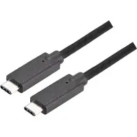 Bachmann Câble de connexion USB-C 3.1 Gen2, PD 100W, USB-C vers USB-C 1m noir