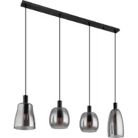 Globo Lighting Lampe à suspendre métal noir mat, 4x E14