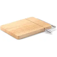 Continenta Gummibaum Käseschneider geölt, 24x17.5x2 cm, Planche à découper, Marron