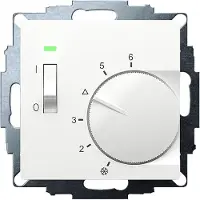Eberle UTE 1015-RAL9016-G-55 Thermostat d'ambiance encastré 5 à 30°C, Thermostat, Blanc