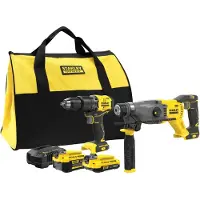 Stanley V20 Kit Sfmck216Mds (Sfmcd715 + Sfmch900) 1X4.0Ah 1X2.0Ah