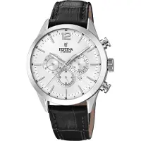Festina Montre à affichage analogique 'TIMELESS CHRONOGRAPH' argent
