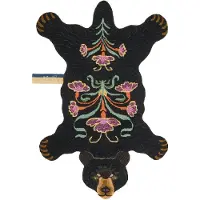 Doing Goods Tapis Blooming Black Bear L