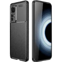 Screen Guard Professional Xiaomi 12T Pro Housse Design Carbone TPU Case (Xiaomi 12T Pro), Coque pour téléphone portable, Noir