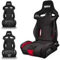 Sparco 009011NRRS R333 Siège de course Siège sport noir rouge
