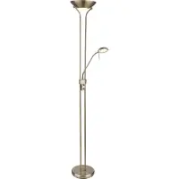 Globo Plafonnier métal laiton vieilli, LED