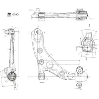 FEBI BILSTEIN Bras de suspension 193401 essieu avant