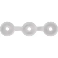 Perfect Fit Triple - set de 3 cockrings - blanc
