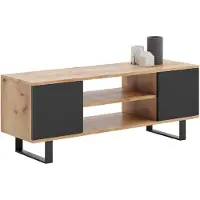 KOBI Focus RTV armoire 135 cm - loft chêne craft/black