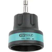 Ks Tools Adaptateur à baïonnette pour système de refroidissement, #18, FI M46x3, turquoise