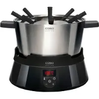 Caso FonDue - Caquelon/plaque chauffante à induction - 2.5 litres - 1 kWatt - noir/inox