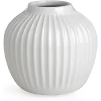 Kähler Hammershi Small-h13.5 Cm Ceramic Vase Blanc