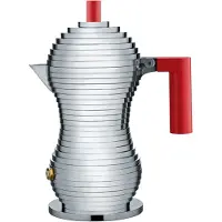 Alessi Pulcina Cafetière Espresso MDL02/1 R, Aluminium, 1 Tasse, Rouge