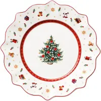 Villeroy & Boch 6x Assiette à déjeuner blanche Toy's Delight, Assiettes, Blanc, Rouge