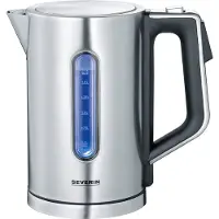 Severin WK 3418 Bouilloire électrique - 1,7 L, numérique, acier inoxydable-noir