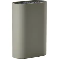 Zone Bloc à couteaux Zone Borsten rond universel 24cm de haut Porte-couteaux mud