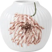 Kähler Hammershi Poppy-h13.5 Cm Ceramic Vase Blanc