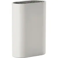 Zone bloc à couteaux poils rond universel 24cm de haut porte-couteaux warm grey