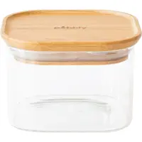 Pebbly Boîte de Conservation Isolant Pebbly Carré Bois 500 ml