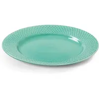 Lyngby Porcelæn Rhombe Color Lunch Plate-21 Cm Flat Plate Vert