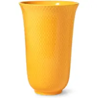 Lyngby Porcelæn Rhombe Color Porcelain-h20 Cm Ceramic Vase Jaune