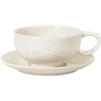 Broste Copenhagen Tasse Nordic Vanilla avec soucoupe 25cl- set de 6 pièces