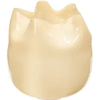 Broste Copenhagen Vase Esther jaune Ø30cm