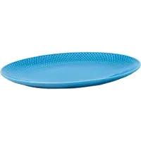 Lyngby Porcelæn Rhombe Color Oval Serving-28.5x21.5 Cm Dish Bleu