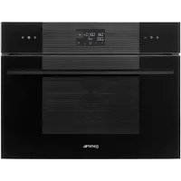 Smeg Four à micro-ondes combiné Linea Forno SO4102M1B3 Noir
