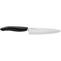 Kyocera - Fk-130-Wh Bk - Couteau Universel - Manche Noir - Lame Céramique Blanche - 13 Cm