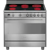 Smeg Piano de cuisson vitrocéramique SCD91CMX9