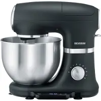 Severin Robot pâtissier multifonction 5.5l 1000w noir/inox - - KM3898 -