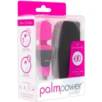 PalmPower - mini wand vibrant de poche - rose et noir