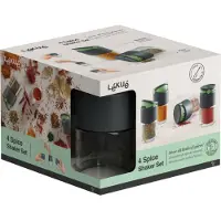 Lékué Set 4 Pots épices Verre Lekue Conservation Optimale Des épices - Lekue