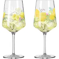 Ritzenhoff Rosée d'été Limoncello Set de 2, Verres à cocktail, Multicolore, Transparent