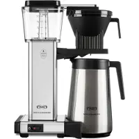 Moccamaster 10 kopper - 6 min. bryggetid - Korrekt bryggetid, Cafetières à filtre, Noir, Argent