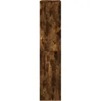 vidaXL Cloison de séparation chêne fumé 100x33x155,5cm bois ingénierie