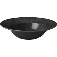 Lyngby Porcelæn Assiette Creuse En Verre Rhombe Earth Soup Plate-24.5 Cm-slate