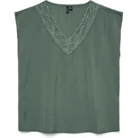 Vero Moda Haut 'VMSAFA' vert foncé