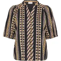 Pulz Jeans Chemisier 'LEZIA' jaune / noir