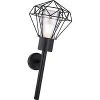 Globo Lighting lampe d'extérieur acier inoxydable noir, 1x E27 LED