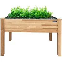 Axi Jardinière Surélevée, Marron | Jardinière Bois De Pruche 100 % - 122 X 61 X 78 Cm - Format Pratique Pour Le Jardin / Balcon / Patio