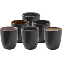 Bitz Set de tasses à espresso 6 pièces 10 ml noir