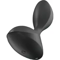 Satisfyer Sextoy anal - - Sweat Seal - Vibrant - Connecté - Noir