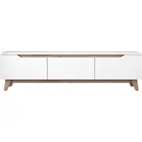 Skye Decor , D1 - 2472, Armoires TV, blanc, panneau de particules de mélamine, 180 x 48,6 x 35 cm