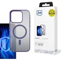 3mk Protection Frosty MagCase iPhone 16 Pro fioletowy/purple (Apple iPhone 16 Pro), Coque pour téléphone portable, Violet, Transparent